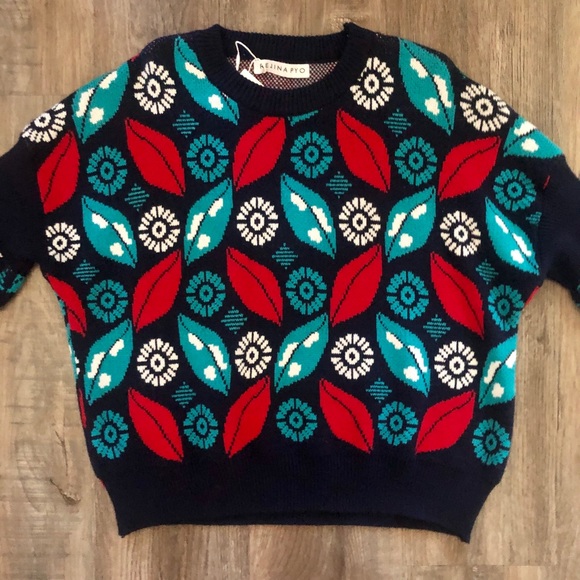 HP  🎉 NWT Rejina Pyo Ballon Sleeve Sweater - Picture 4 of 11